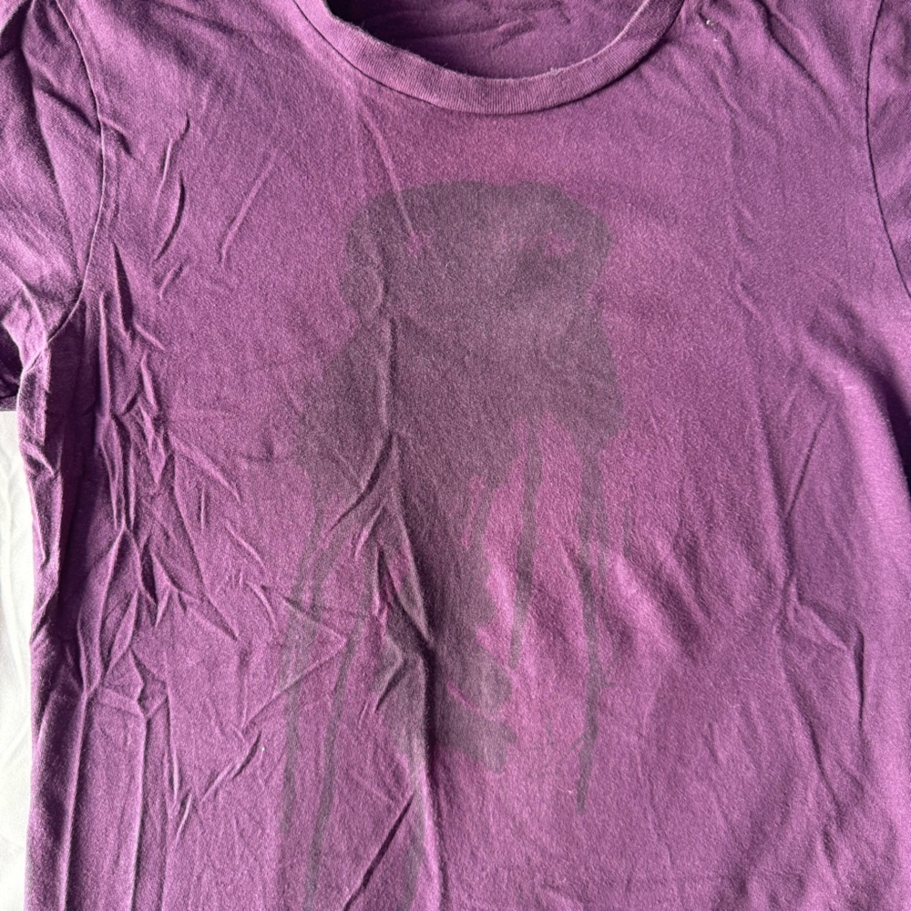 4/$20 T-Post purple graphic t-shirt, Blood vs. Love - Picture 6 of 9
